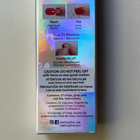 Dashing Diva Gloss Gel Nail Strip Kit in Champagne Pop - Picture 5 of 8